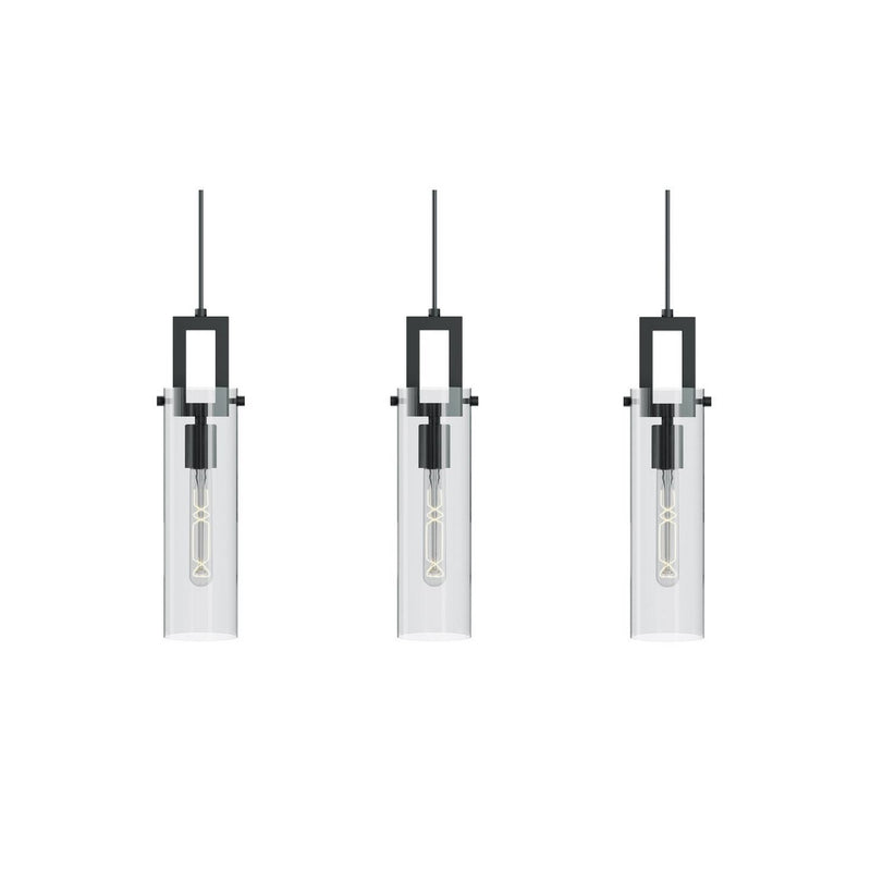 AFX Lighting - HOUP04MBBKLNR3 - Three Light Linear Pendant - Houston - Black