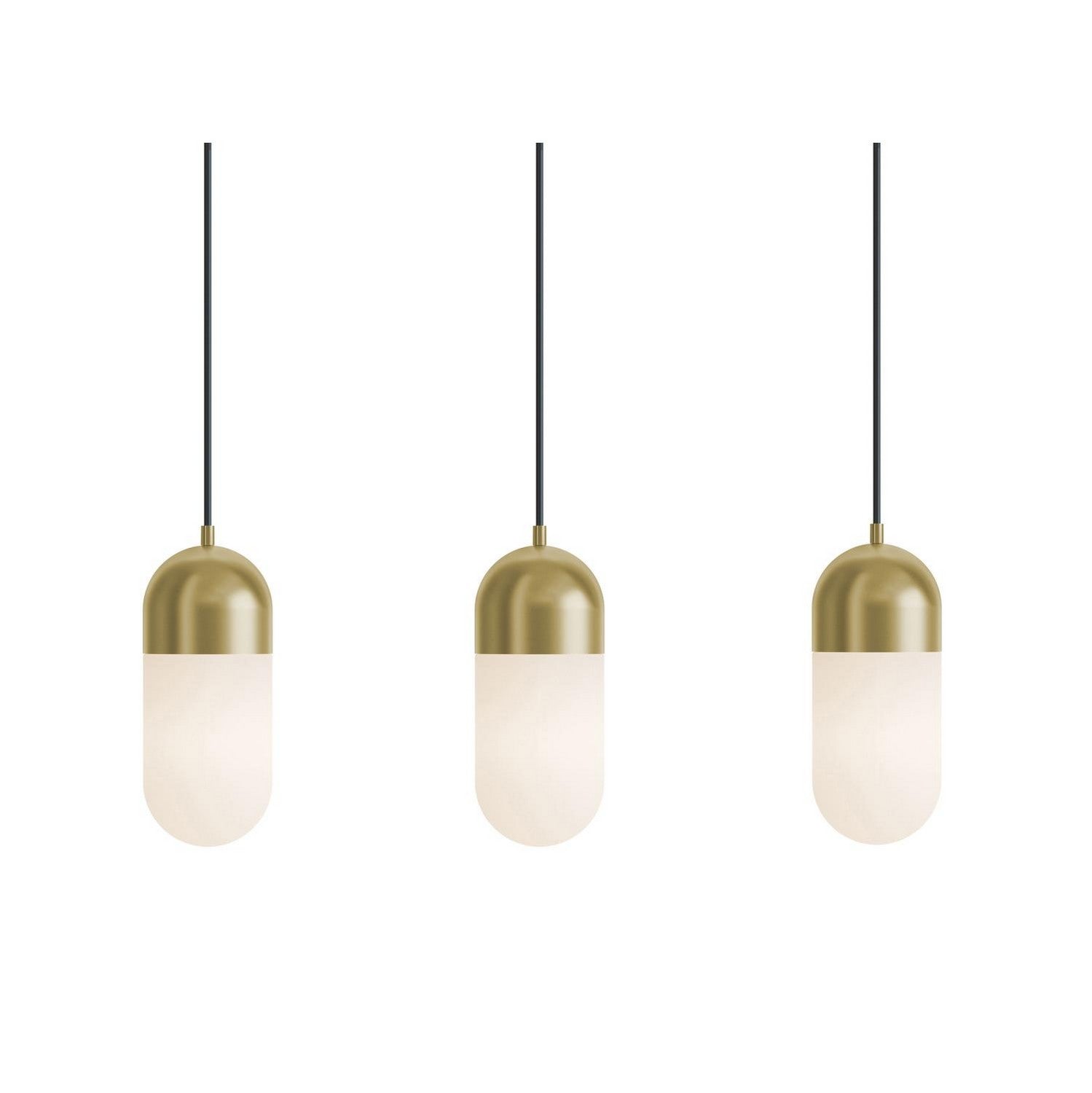 AFX Lighting - IRVP05LAJUDLBLNR3 - LED Linear Pendant - Irvine - Light Antique Brass
