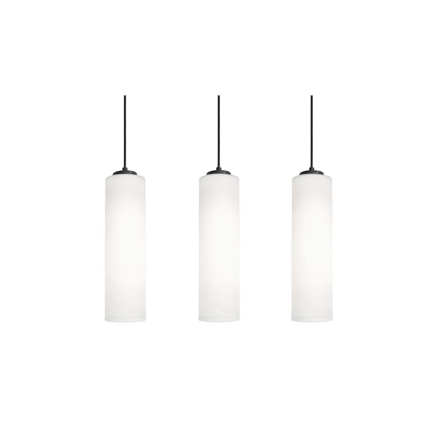 AFX Lighting - LEOP0412MBBKLNR3 - Three Light Linear Pendant - Leo - Black