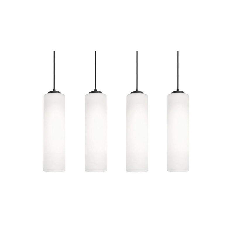 AFX Lighting - LEOP0412MBBKLNR4 - Four Light Linear Pendant - Leo - Black
