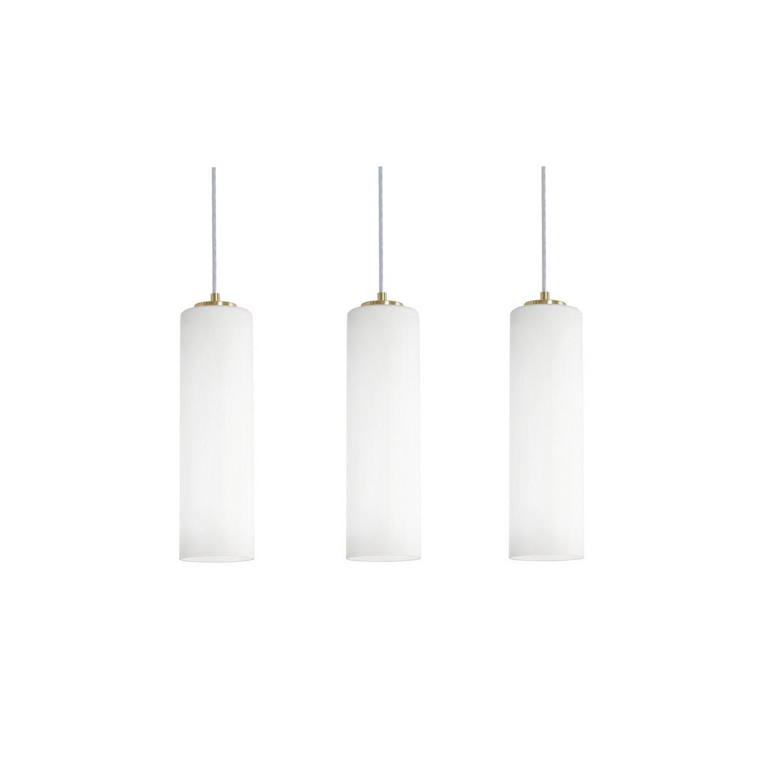 AFX Lighting - LEOP0412MBLBLNR3 - Three Light Linear Pendant - Leo - Light Antique Brass