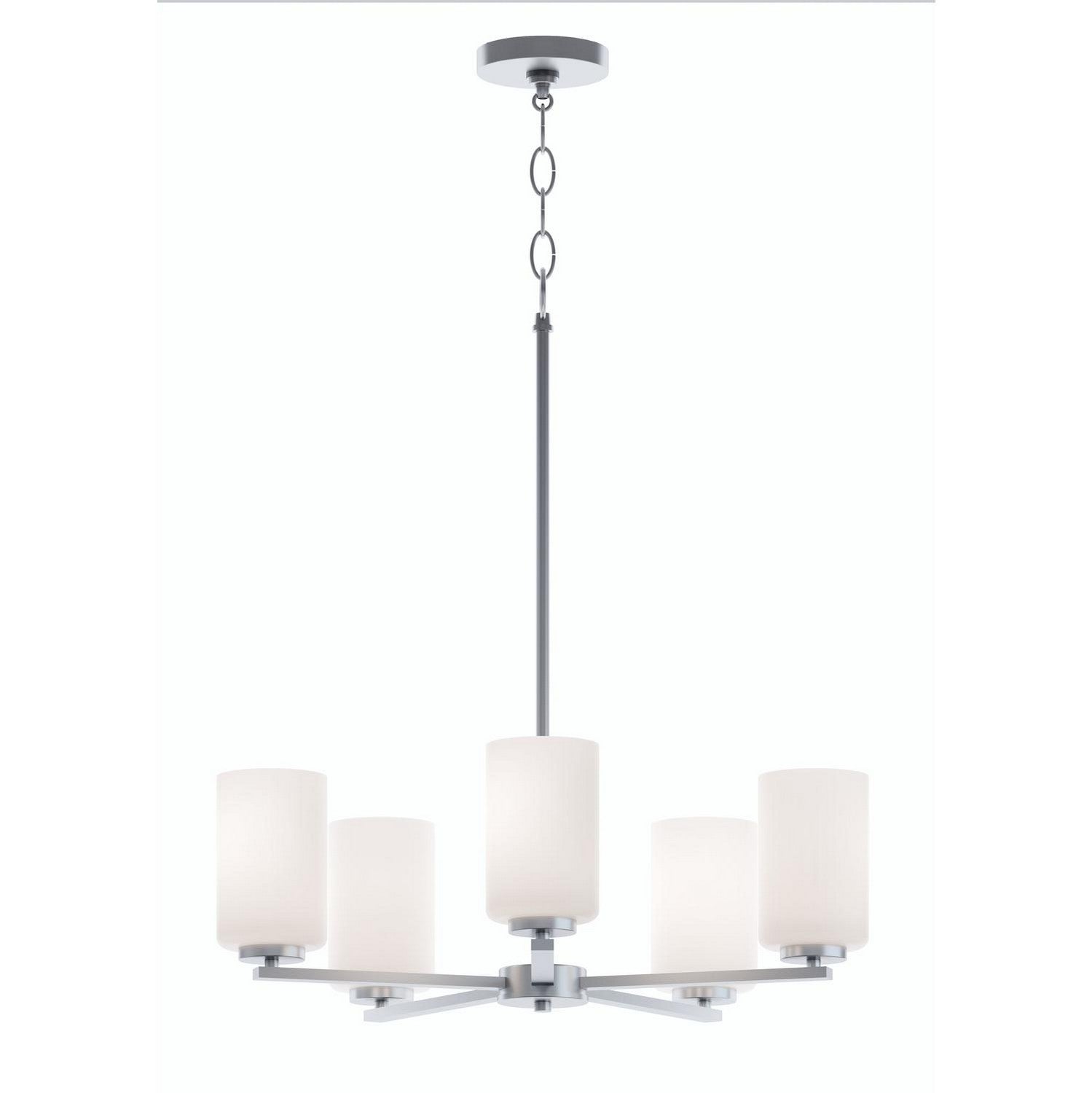 AFX Lighting - LEOP24MBSN - Five Light Chandelier - Leo - Satin Nickel