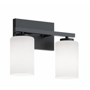 AFX Lighting - LEOV1309MBBK - Two Light Vanity - Leo - Black