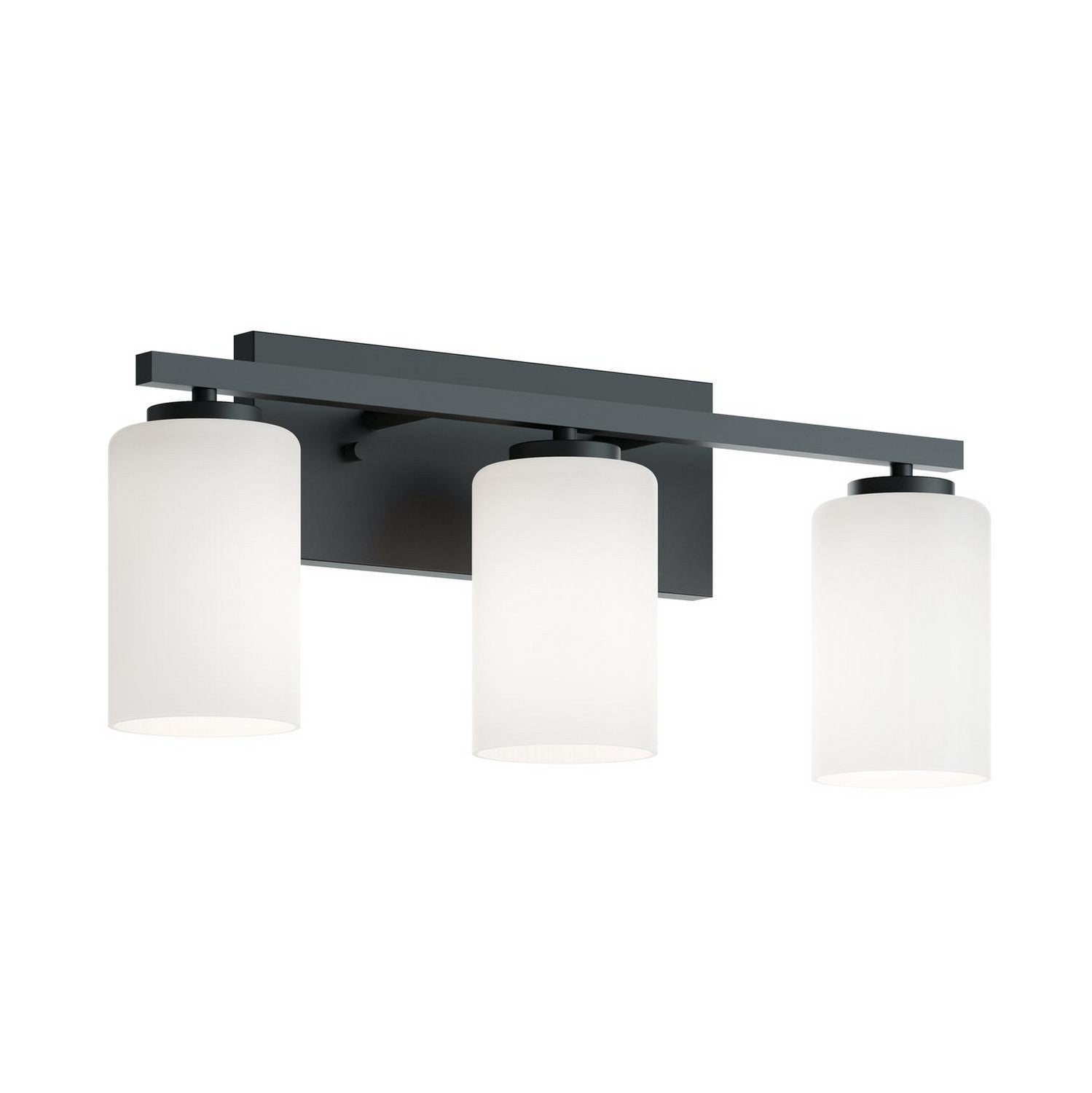 AFX Lighting - LEOV2209MBBK - Three Light Vanity - Leo - Black