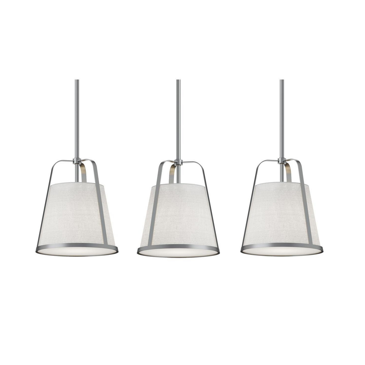 AFX Lighting - LIZP10MBSNLNR3 - Three Light Linear Pendant - Lizzette - Satin Nickel