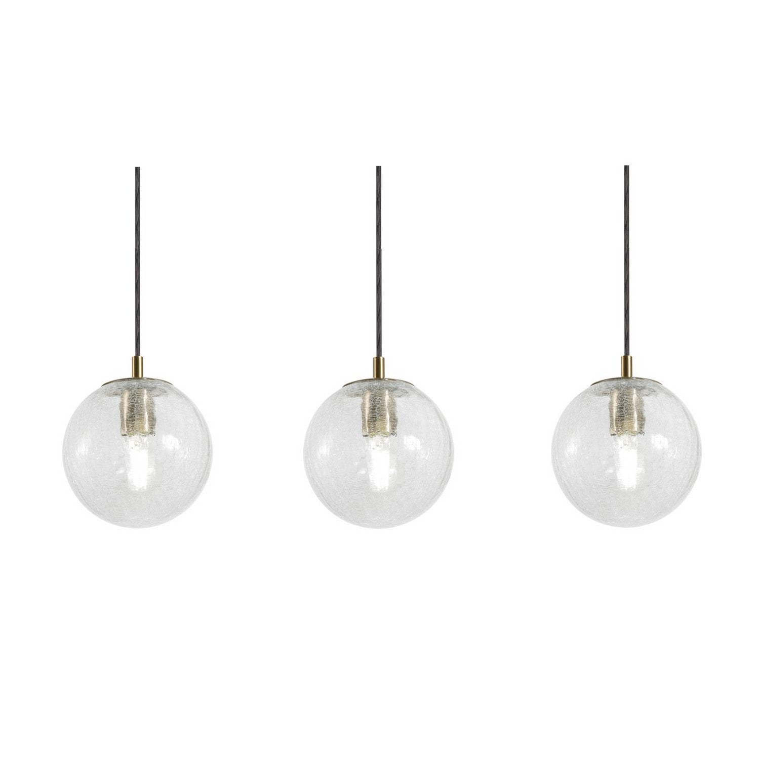 AFX Lighting - PLAP07MBLBLNR3 - Three Light Linear Pendant - Palla - Light Antique Brass