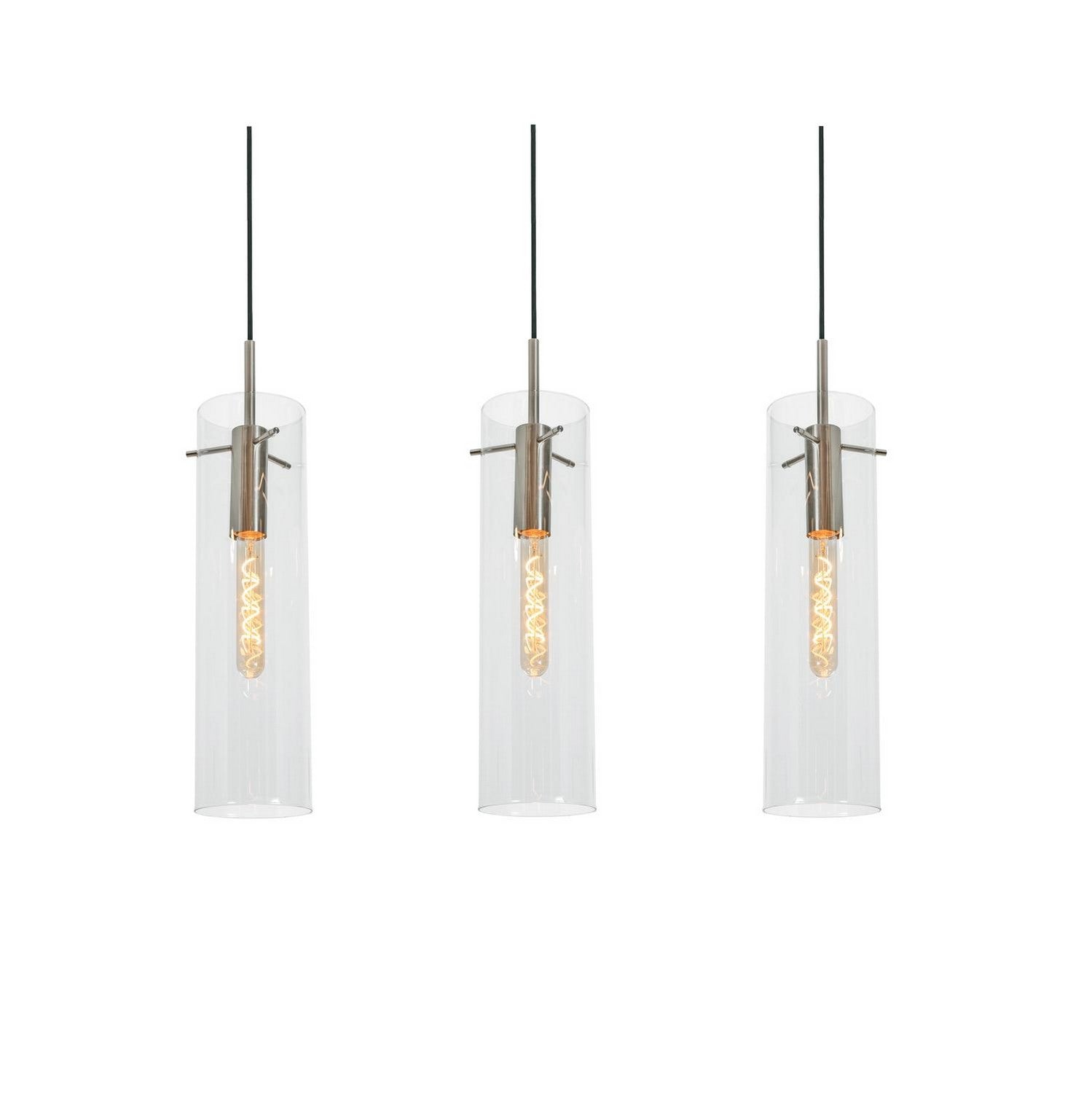 AFX Lighting - VSAP05MBSNLNR3 - Three Light Linear Pendant - Vista - Light Antique Brass