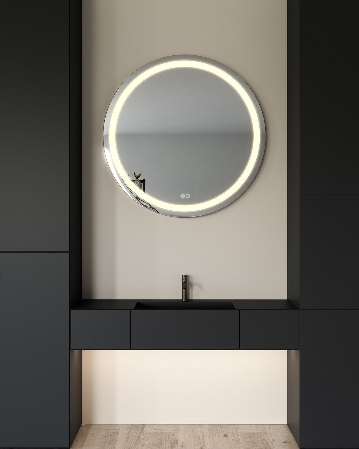 Kuzco Lighting - VM41040-5CCT - LED Vanity Mirror - Hillmont - Sandblasted Merc Edge
