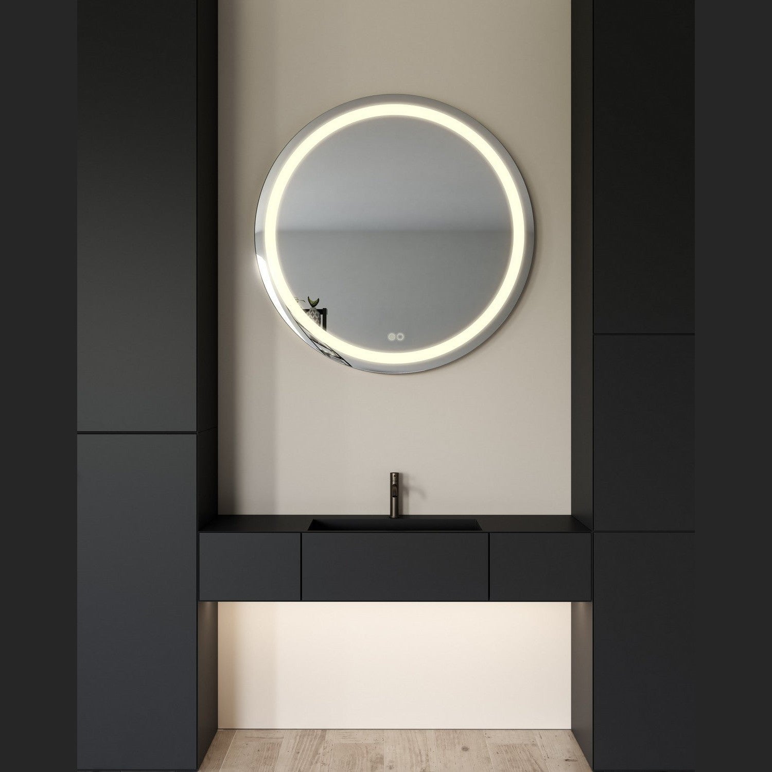 Kuzco Lighting - VM41040-5CCT - LED Vanity Mirror - Hillmont - Sandblasted Merc Edge