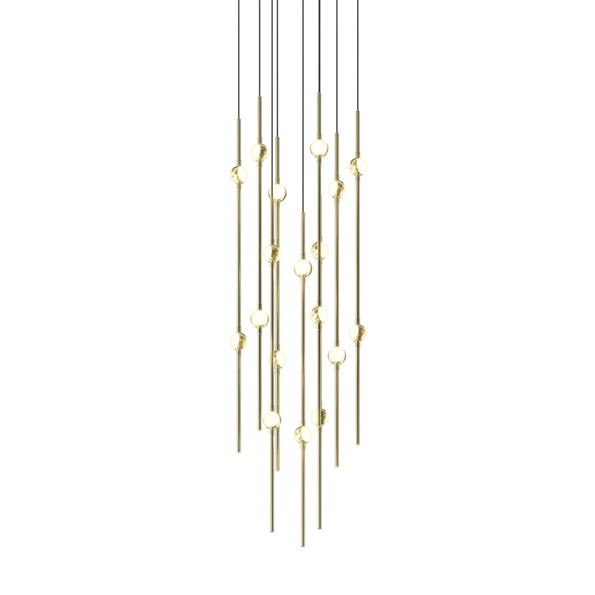 Sonneman - 2012.38W-27 - LED Pendant - Constellation - Satin Brass