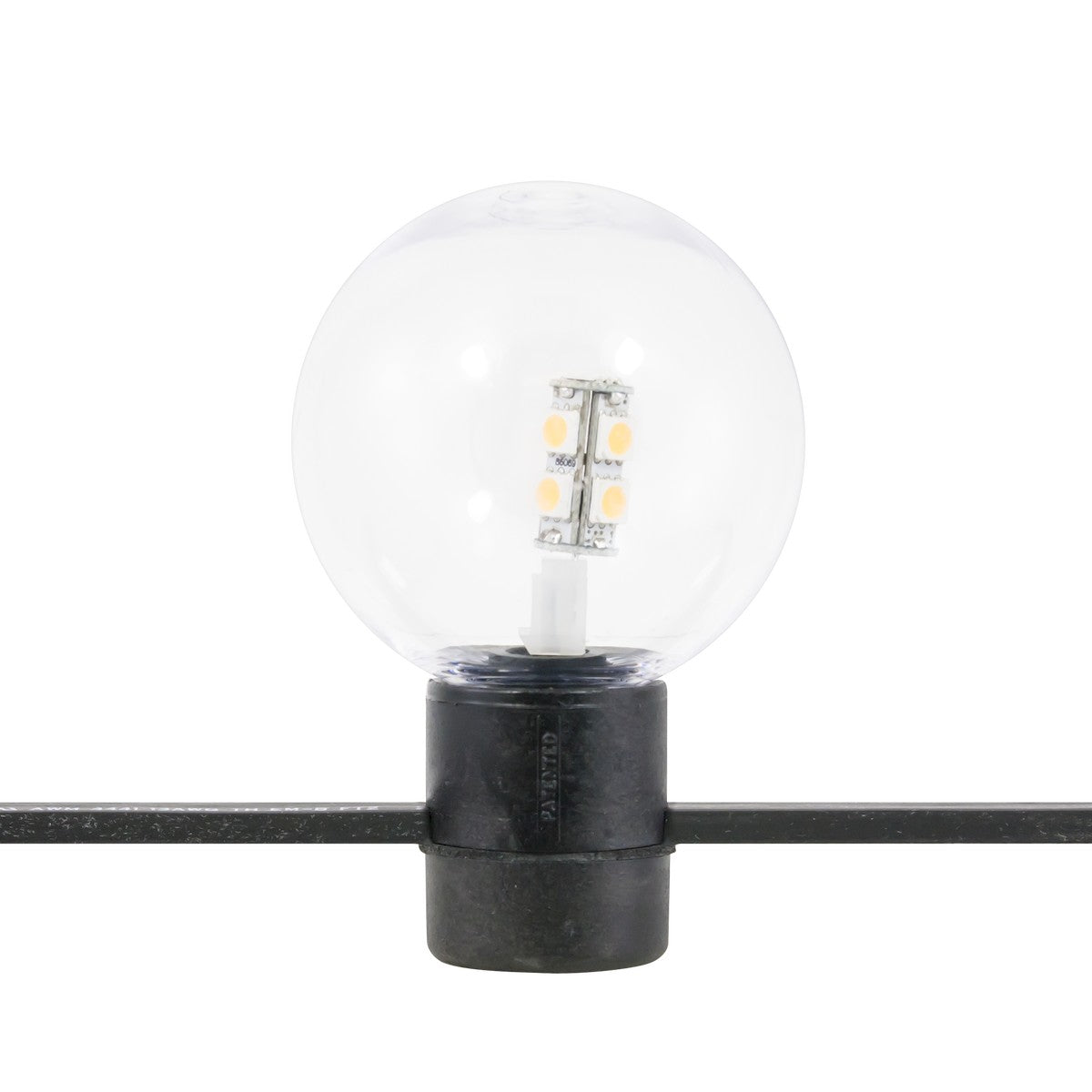 American Lighting - LFS-12V-1-LED-WW - LED Festoon Socket Assembly - Festoon Light String- Special Order - Clear/Black