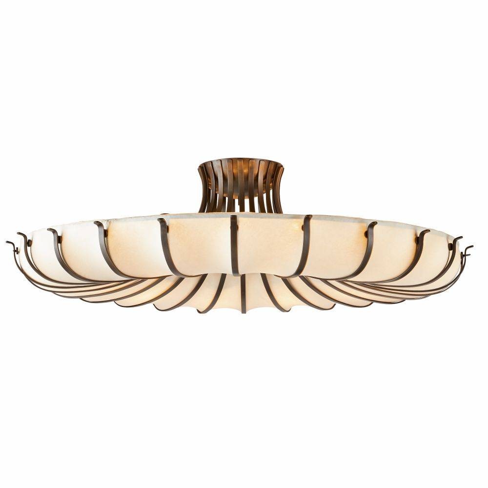 Arteriors - DFC11 - Ten Light Flush Mount - Chambers - Ivory/English Bronze
