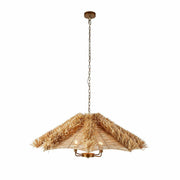 Arteriors - DLS09 - Four Light Chandelier - Cadance - Natural/Natural/Antique Brass