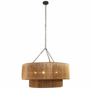 Arteriors - DMI14 - Three Light Chandelier - Creighton - Vintage Brass/Blackened Iron