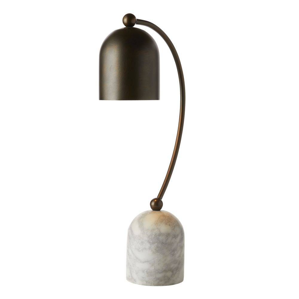 Arteriors - PTC34 - One Light Desk Lamp - Daley - English Bronze/Gray Flower