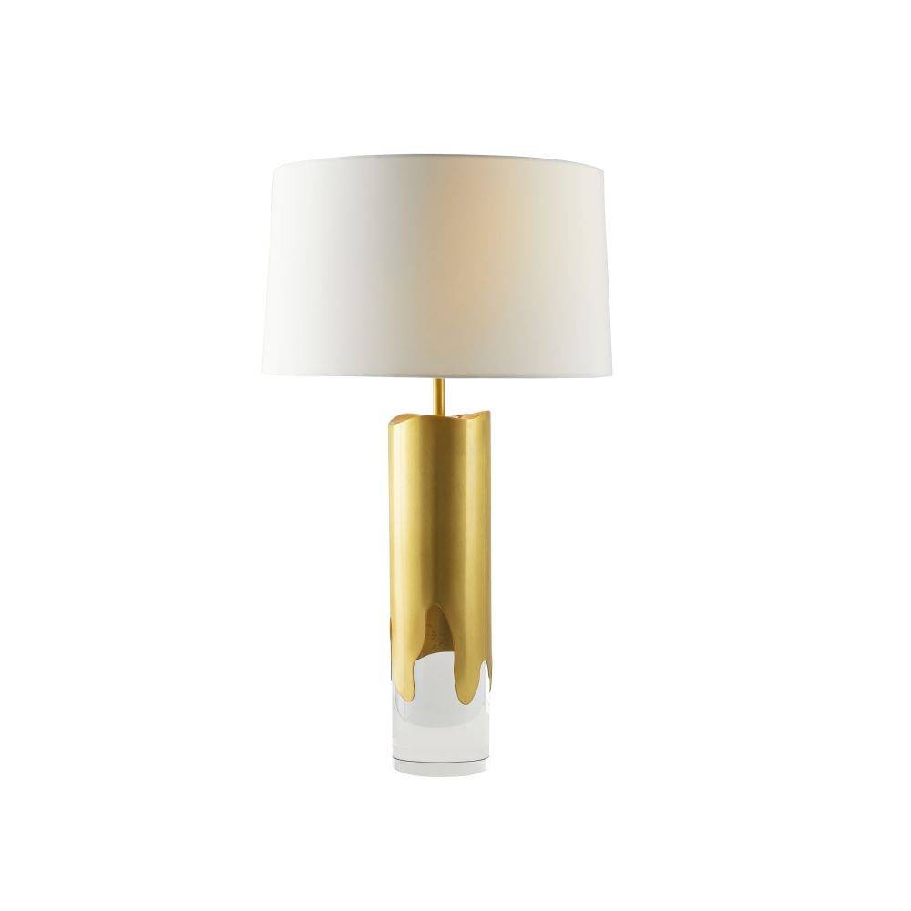 Arteriors - PTC46-SH049 - One Light Table Lamp - Equinox - Clear/Antique Brass/Off-White/Off-White