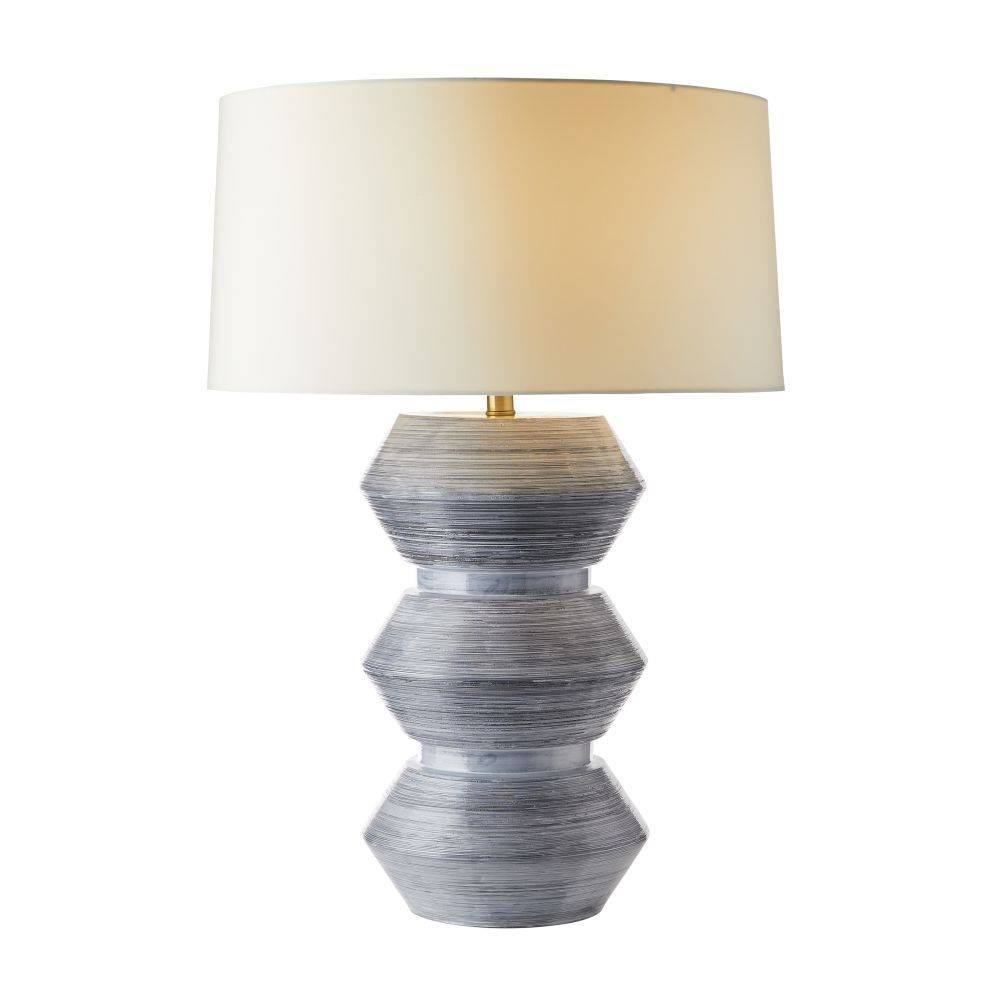 Arteriors - PTE10-SH047 - One Light Table Lamp - Drifter - Haze Blue Reactive Glaze/Antique Brass/Ivory