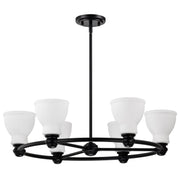 Nuvo Lighting - 60-8027 - Six Light Chandelier - Russel - Matte Black