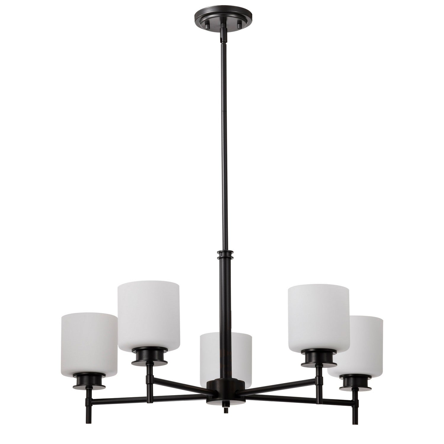 Nuvo Lighting - 60-8038 - Five Light Chandelier - Warren - Gun Metal