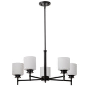 Nuvo Lighting - 60-8038 - Five Light Chandelier - Warren - Gun Metal