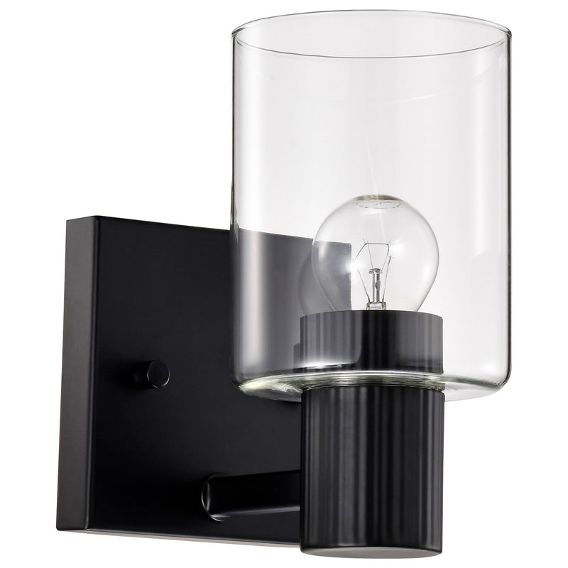 Nuvo Lighting - 60-8061 - One Light Vanity - Clarksville - Matte Black