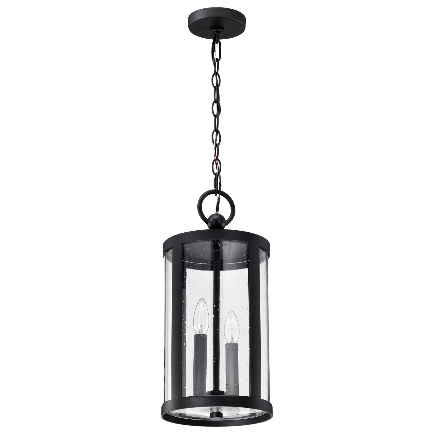 Nuvo Lighting - 60-8115 - Two Light Hanging Lantern - Broadstone - Matte Black