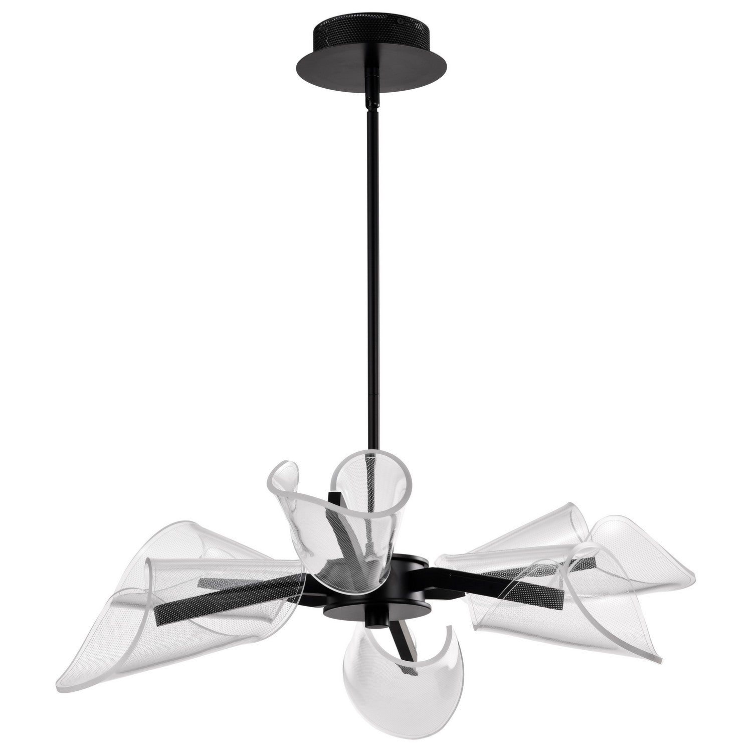 Nuvo Lighting - 62-2281 - LED Chandelier - Sedona - Matte Black