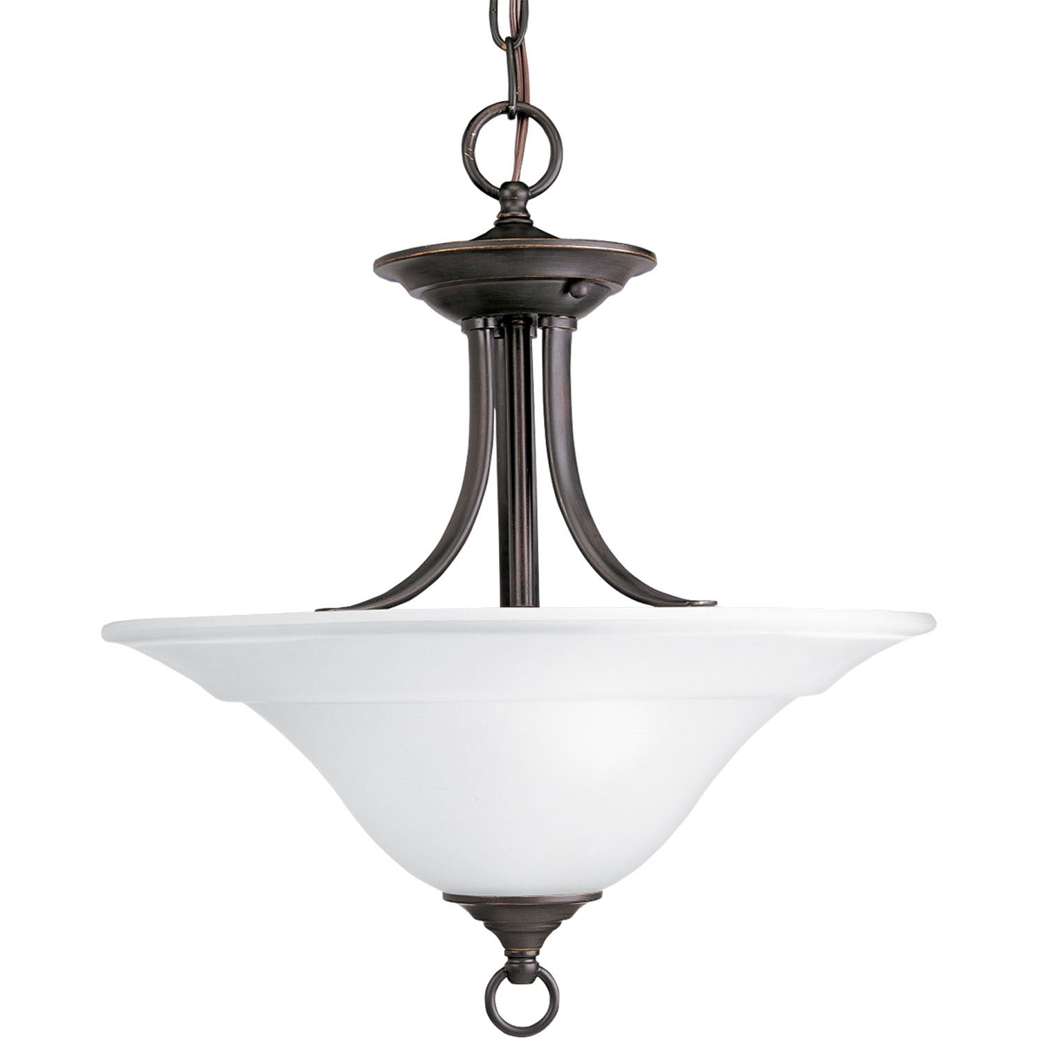 Progress Lighting - P3473-20 - Two Light Semi-Flush Mount - Trinity - Antique Bronze