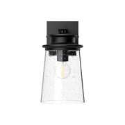 Alora - EW533006BKCB - One Light Exterior Wall Mount - Quincy - Clear Bubble Glass/Textured Black