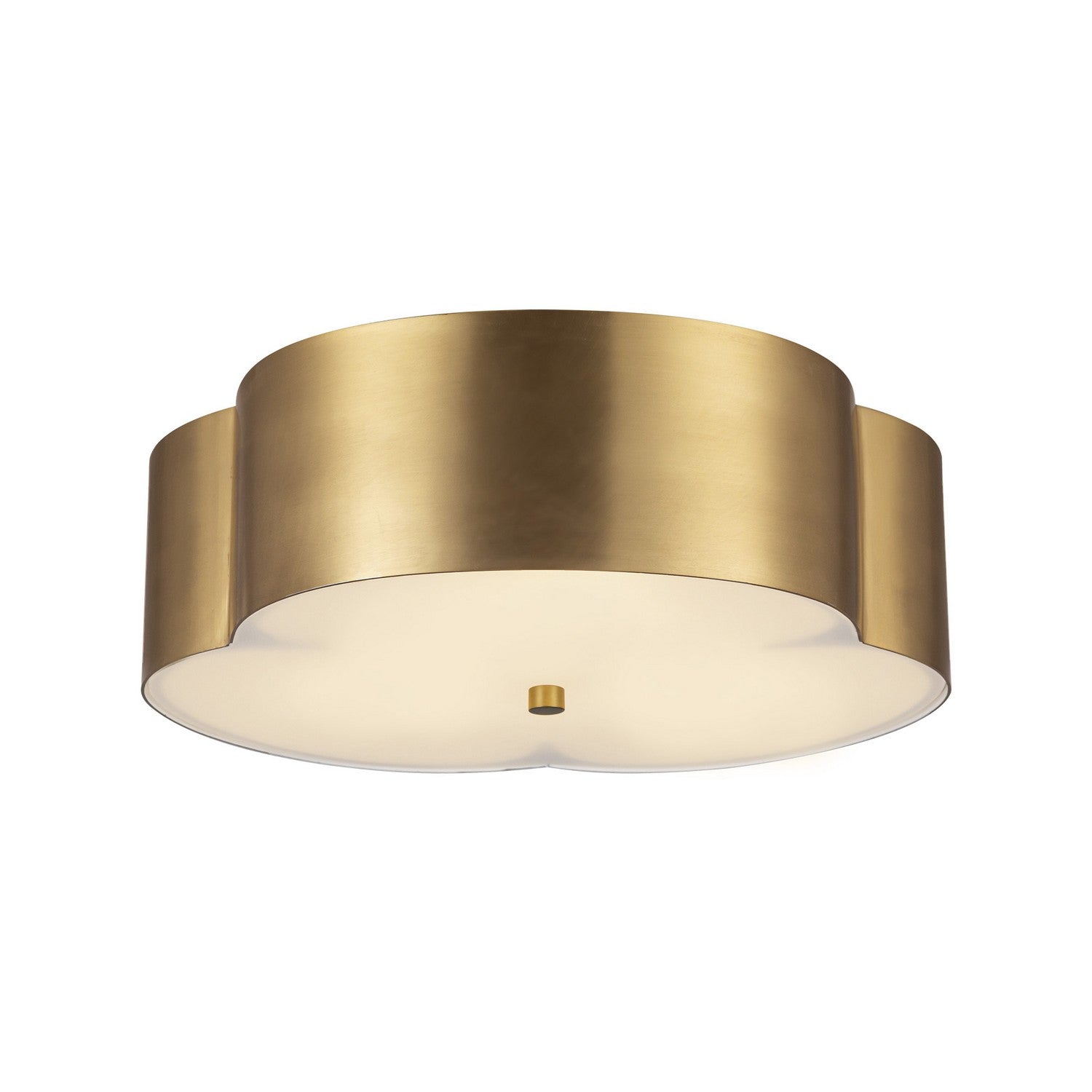 Alora - FM566314BG - Three Light Flush Mount - Adella - Brushed Gold