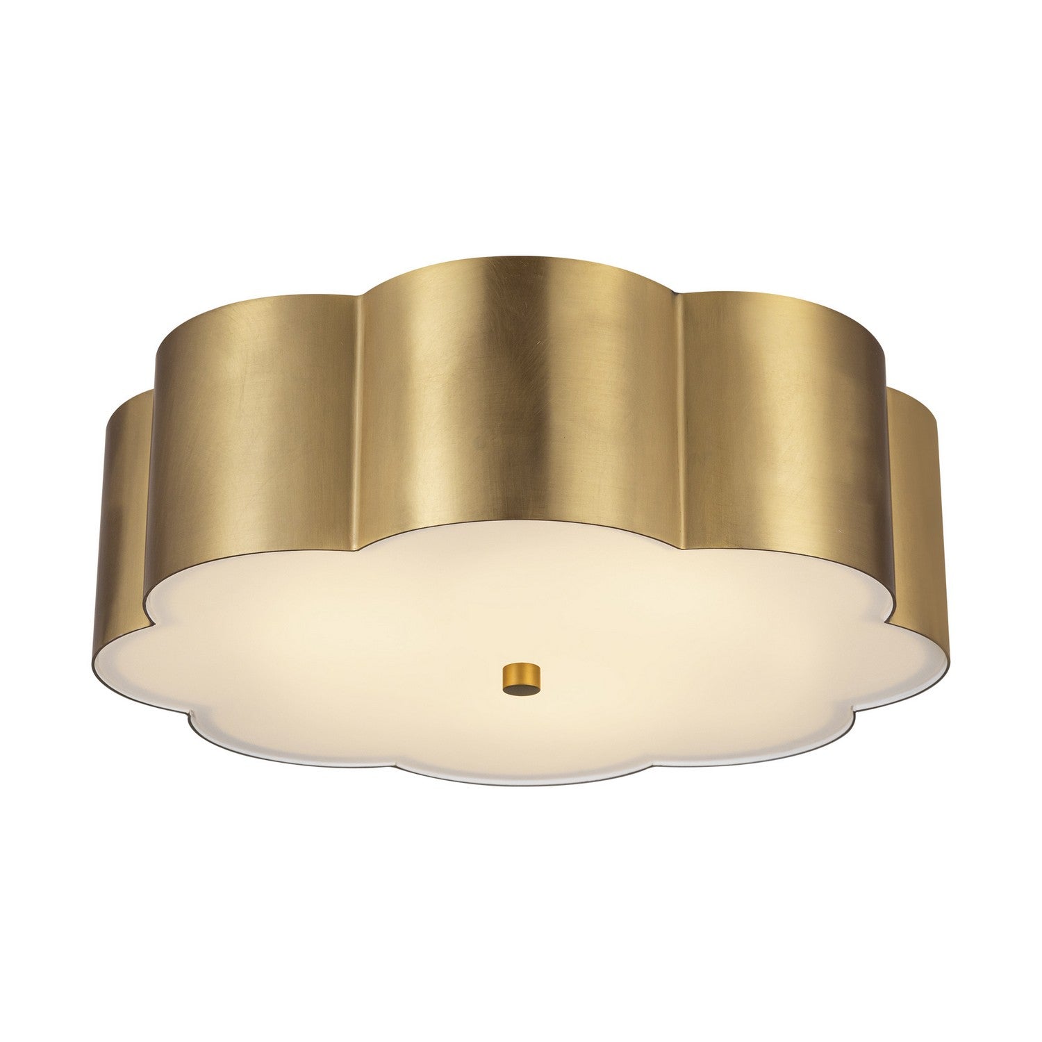 Alora - FM603314BG - Three Light Flush Mount - Blossom - Brushed Gold