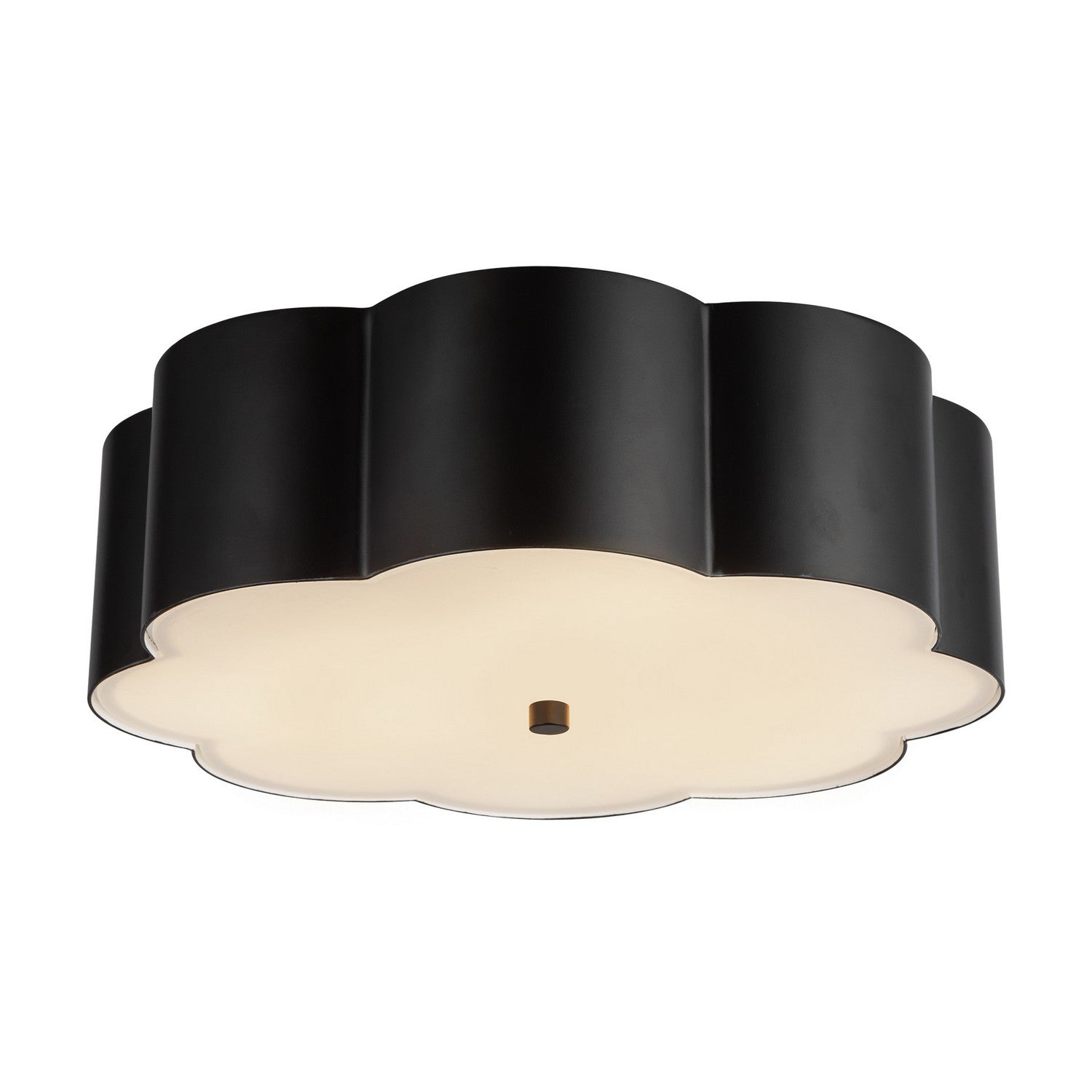 Alora - FM603314MB - Three Light Flush Mount - Blossom - Matte Black