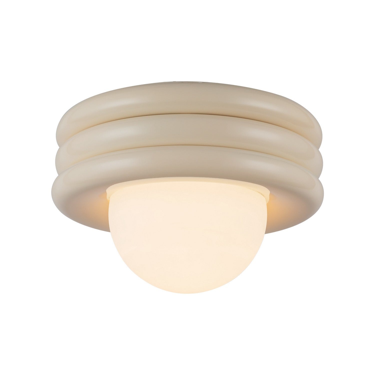 Alora - SF426012PW - One Light Semi-Flush Mount - Harvey - Pearl White