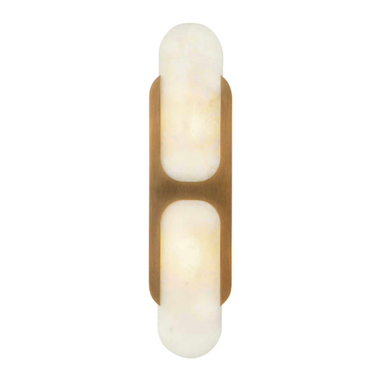Alora - WV357217VBAR - Two Light Wall Vanity - Odin - Vintage Brass/Alabaster