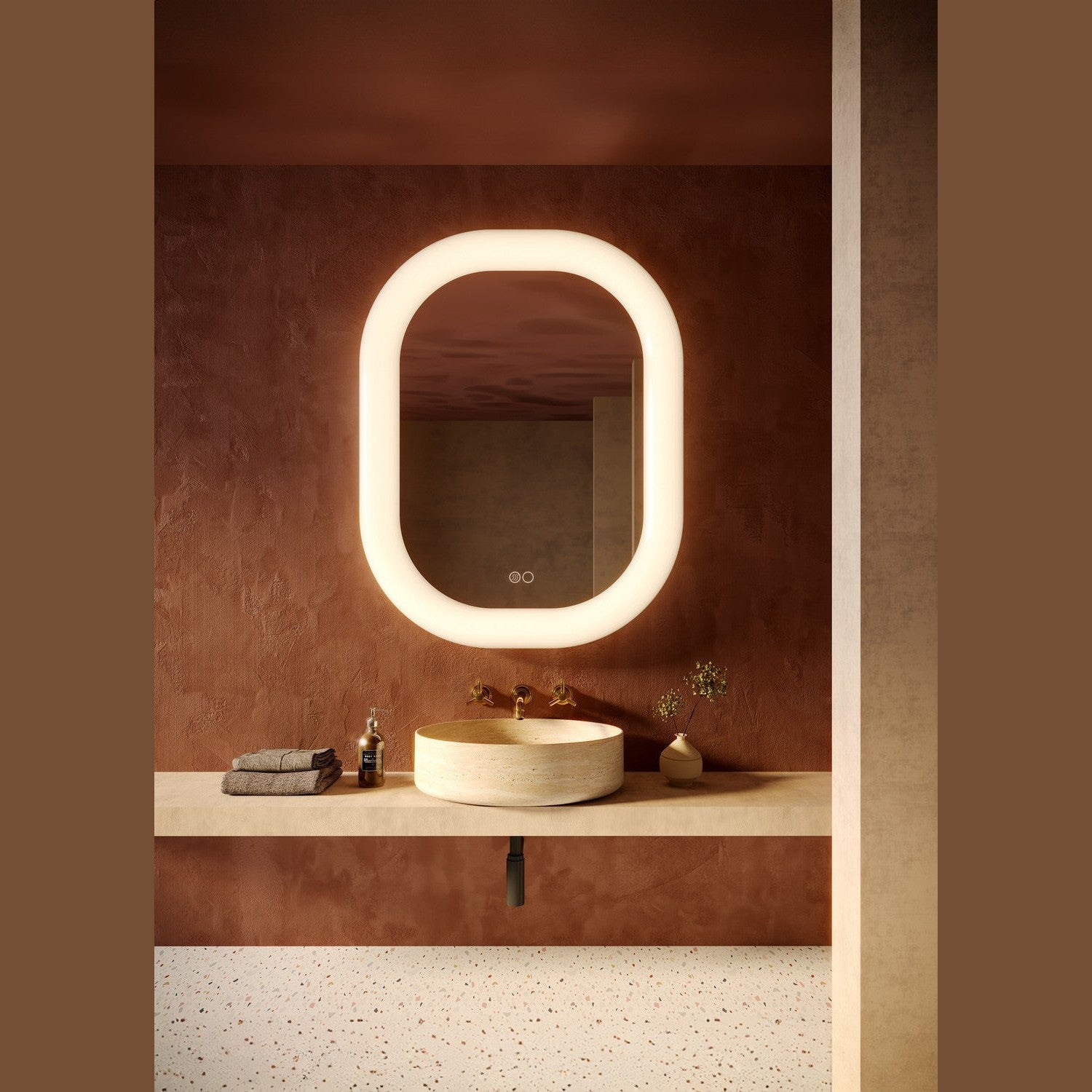 Kuzco Lighting - VM13837-WH-5CCT - LED Vanity Mirror - Float - White