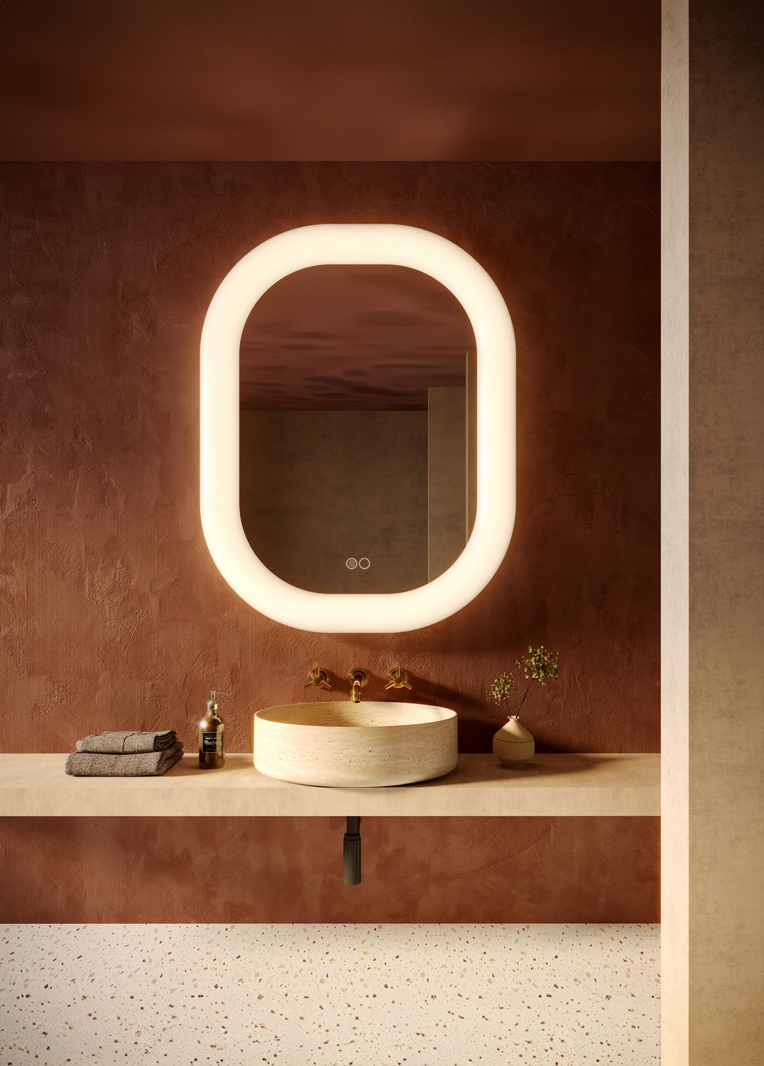Kuzco Lighting - VM13837-WH-5CCT - LED Vanity Mirror - Float - White