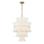 Crystorama - ABI-2006-AG-WH - 13 Light Chandelier - Abigail - Aged Brass