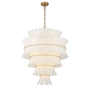 Crystorama - ABI-2008-AG-WH - 21 Light Chandelier - Abigail - Aged Brass