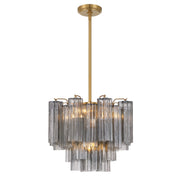 Crystorama - ADD-300-AG-SM - Four Light Mini Chandelier - Addis - Aged Brass