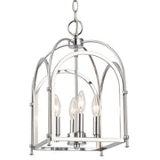 Crystorama - ED444114CH - Four Light Pendant - Kai - Polished Chrome