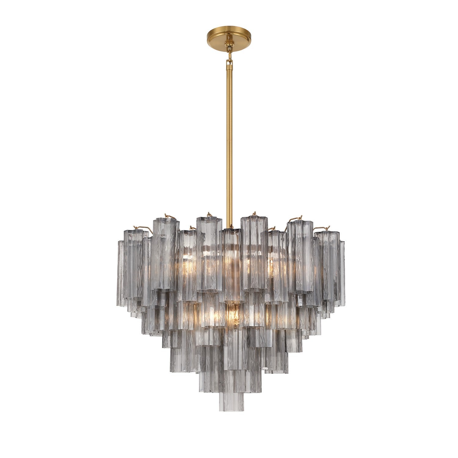 Crystorama - ADD-312-AG-SM - 12 Light Chandelier - Addis - Aged Brass