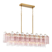 Crystorama - ADD-317-AG-SP - 14 Light Linear Chandelier - Addis - Aged Brass