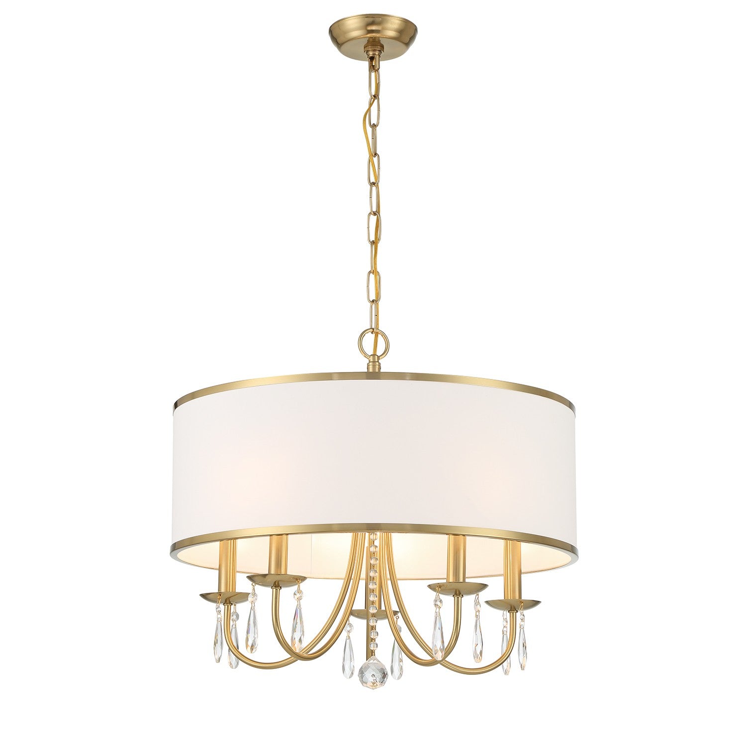Crystorama - ED0662205VG - Five Light Chandelier - Adalynn - Vibrant Gold