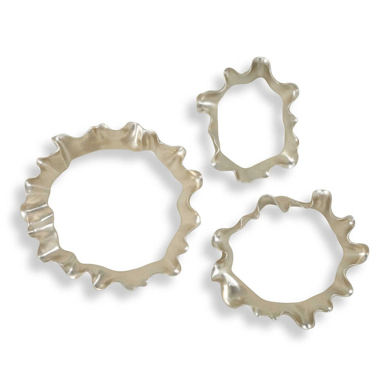 Uttermost - 04386 - Wall Art - Ripple Effect - Silver Leaf