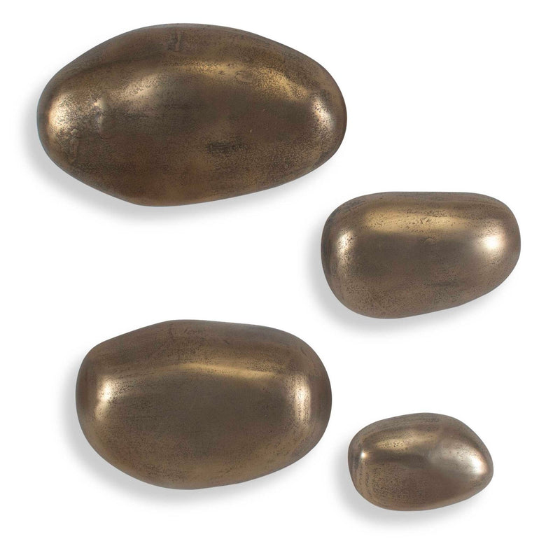 Uttermost - 04389 - Wall Art - Set In Stone - Antique Brass