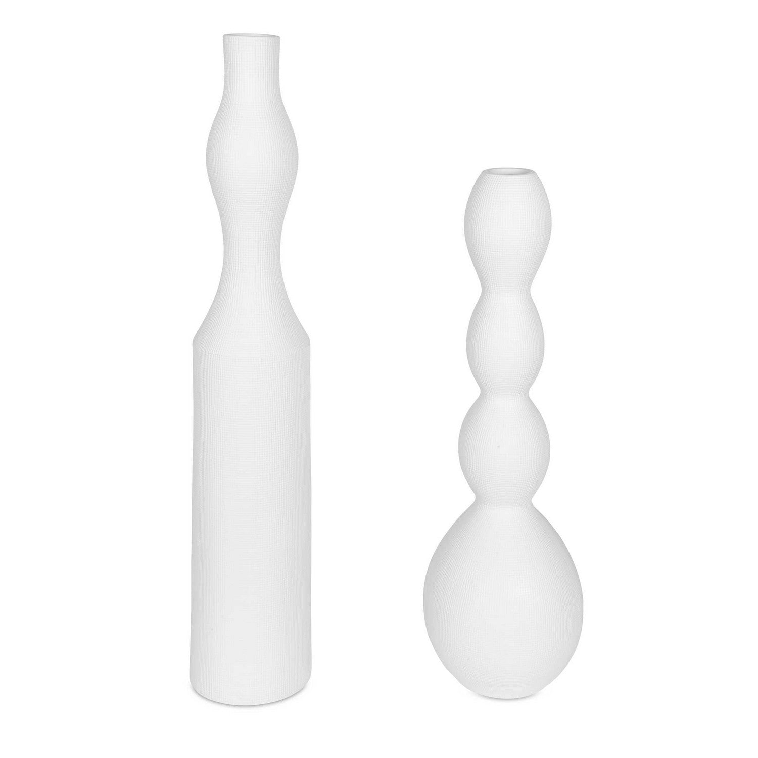 Uttermost - 18219 - Vases, Set/2 - Forma - White Ceramic