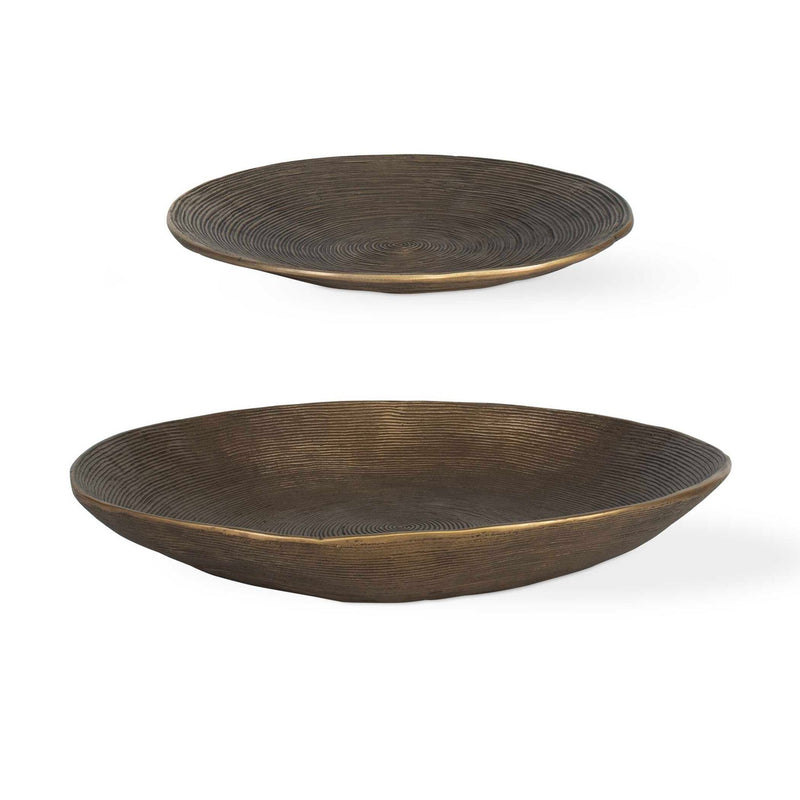 Uttermost - 18255 - Bowl - Stratum - Antique Brass