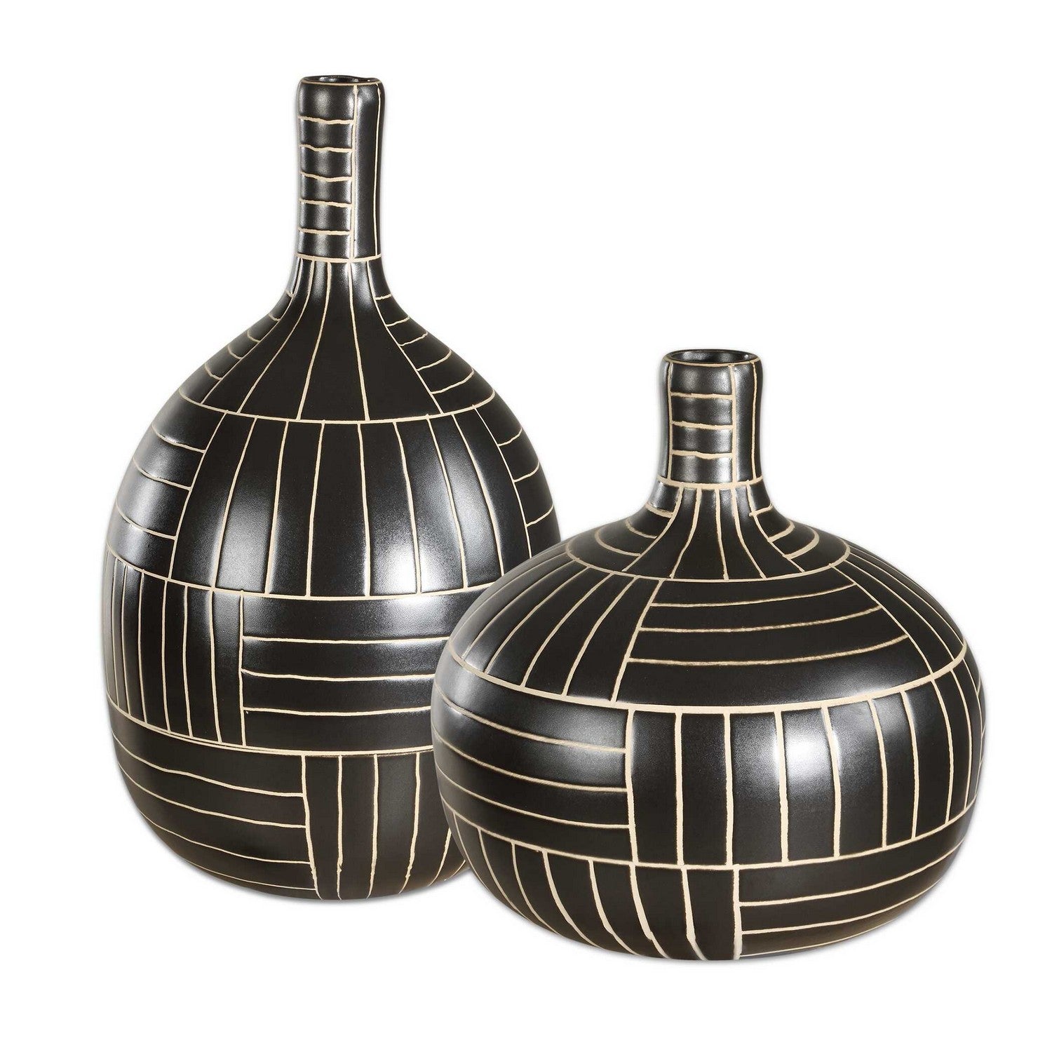 Uttermost - 18271 - Vases Set/2 - Graphite - Black