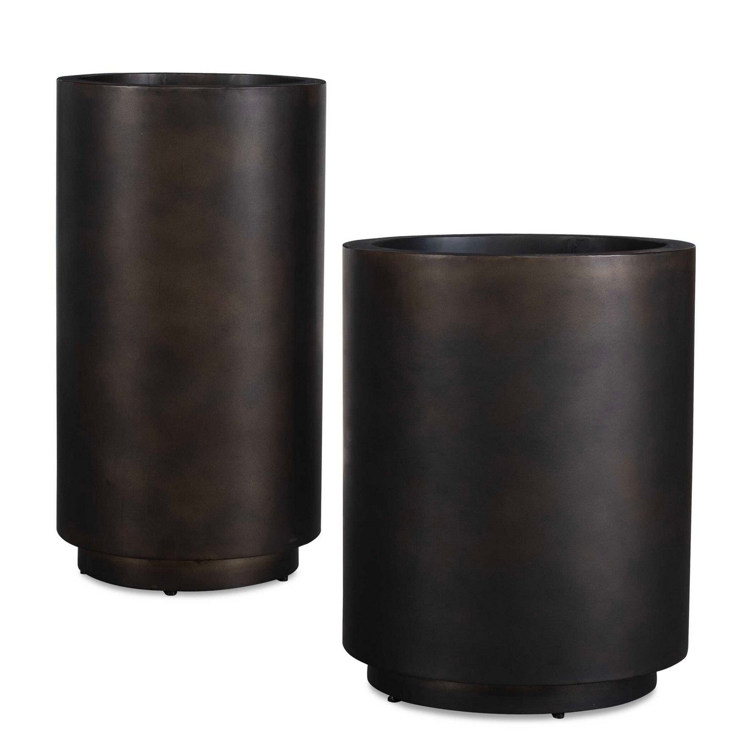Uttermost - 18276 - Planters Set/2 - Volcan - Matte Bronze