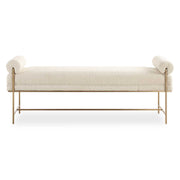 Uttermost - 23888 - Bench - Bolster - Brushed Brass